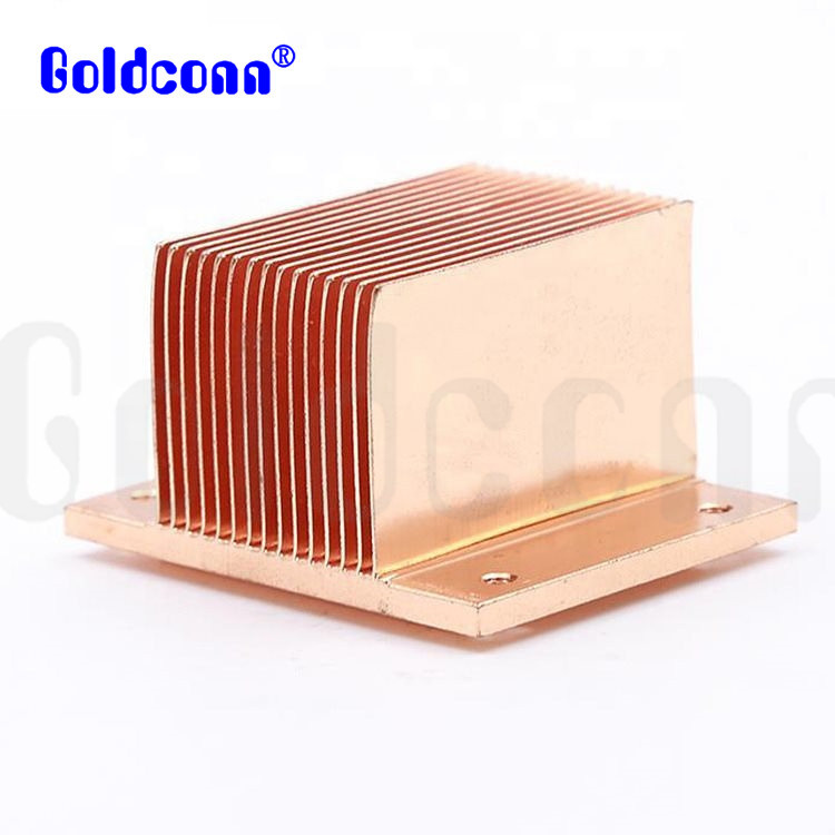 Disipador de calor de cobre esquivado en Goldconn