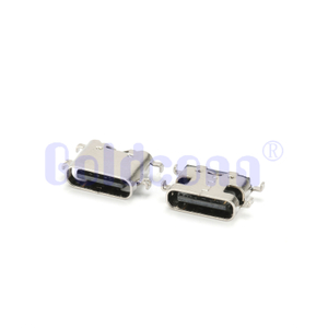 CF227-06SLB01R-99 Tipo C USB 6 pin Conector femenino, hundimiento, 4 pines Inserción